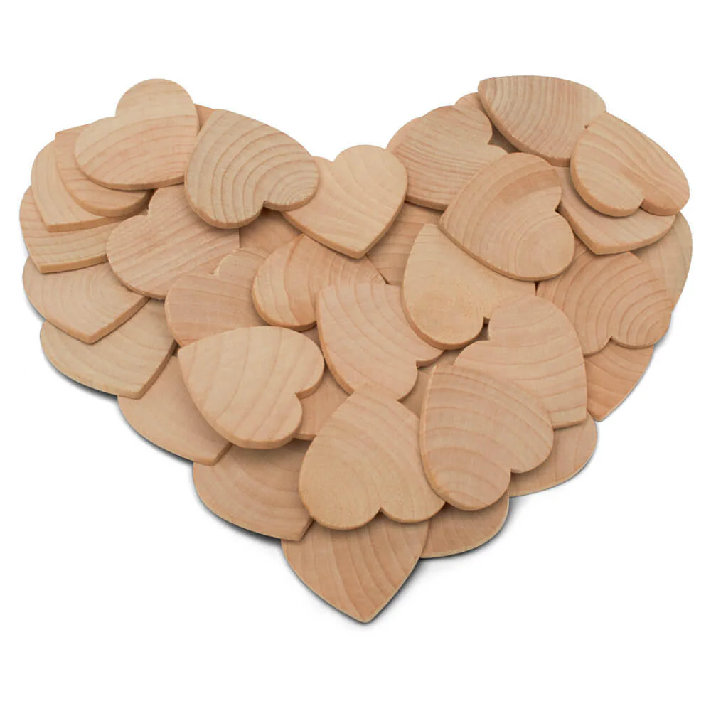1-1/2" Wood Heart Cutout, 1/4" thick - Image 5