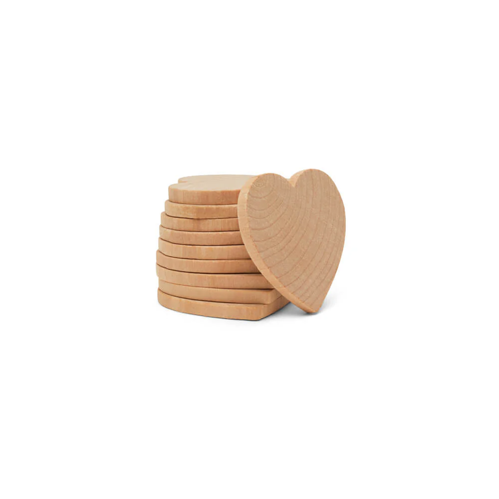1-1/2" Wood Heart Cutout, 1/4" thick - Image 6