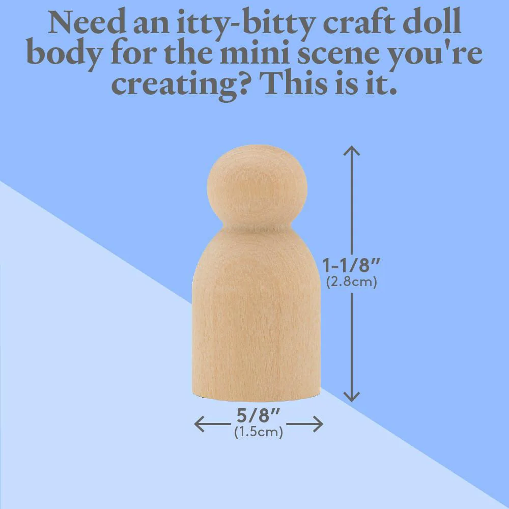 1-1/8" Baby Peg Dolls - Image 7