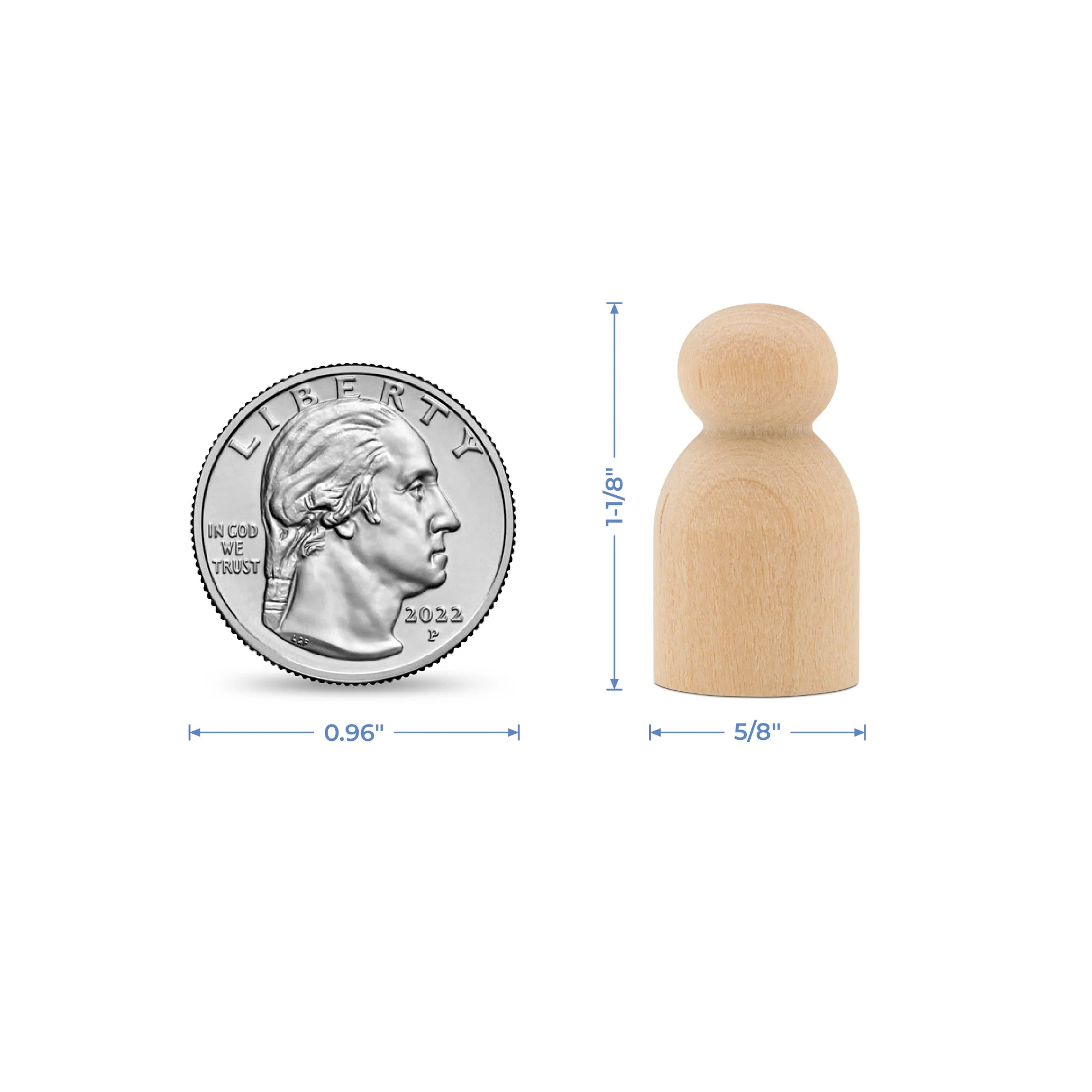 1-1/8" Baby Peg Dolls - Image 8