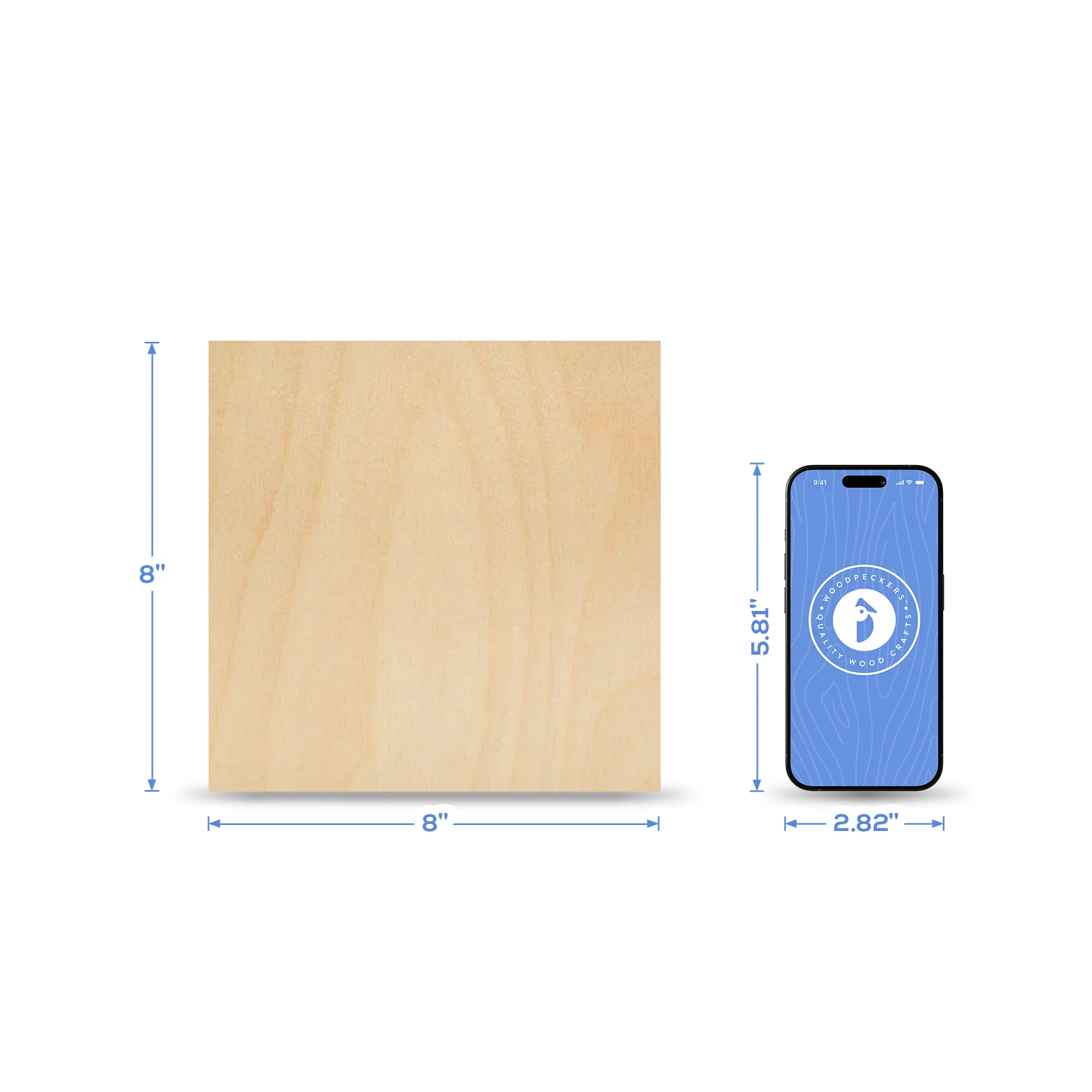 1/4" x 8" x 8" Baltic Birch B/BB Sheets - Image 4