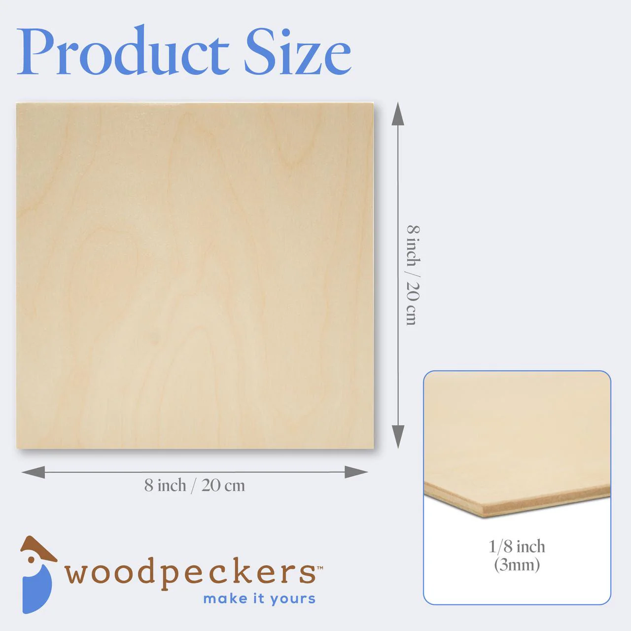 1/8" x 8" x 8" Baltic Birch B/BB Plywood - Image 3