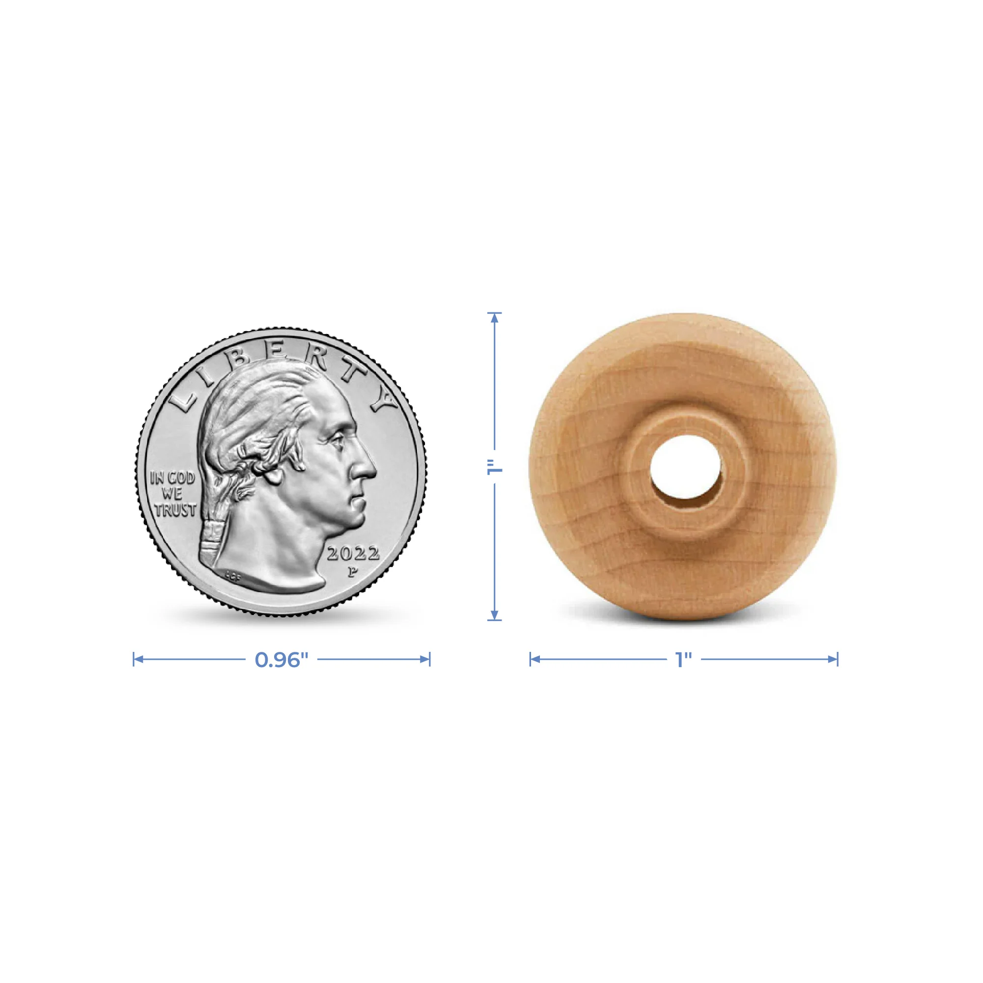 1" Classic Wheel, 3/8" Thickness - Image 5