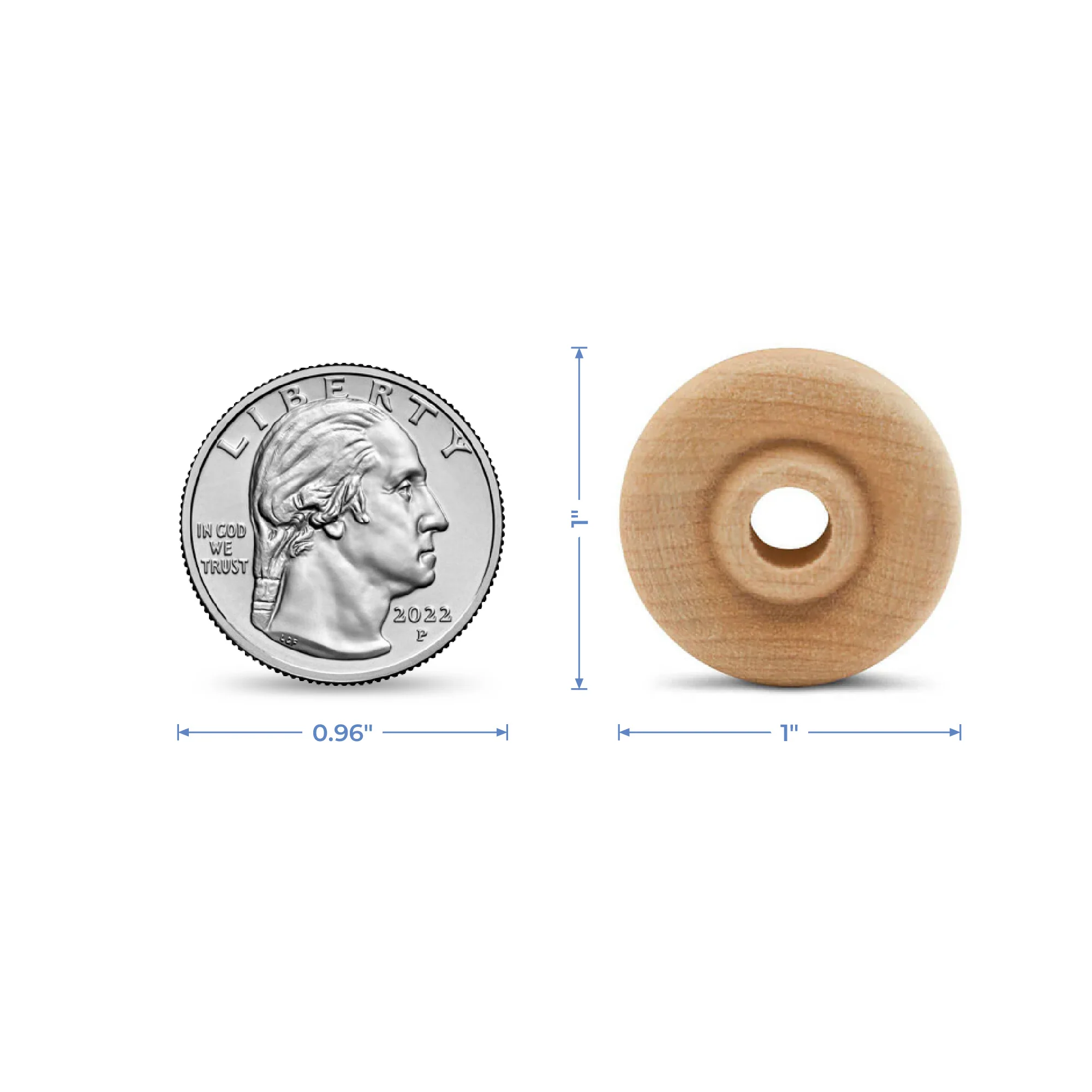 1" Classic Wheel, 5/16" Thickness - Image 5