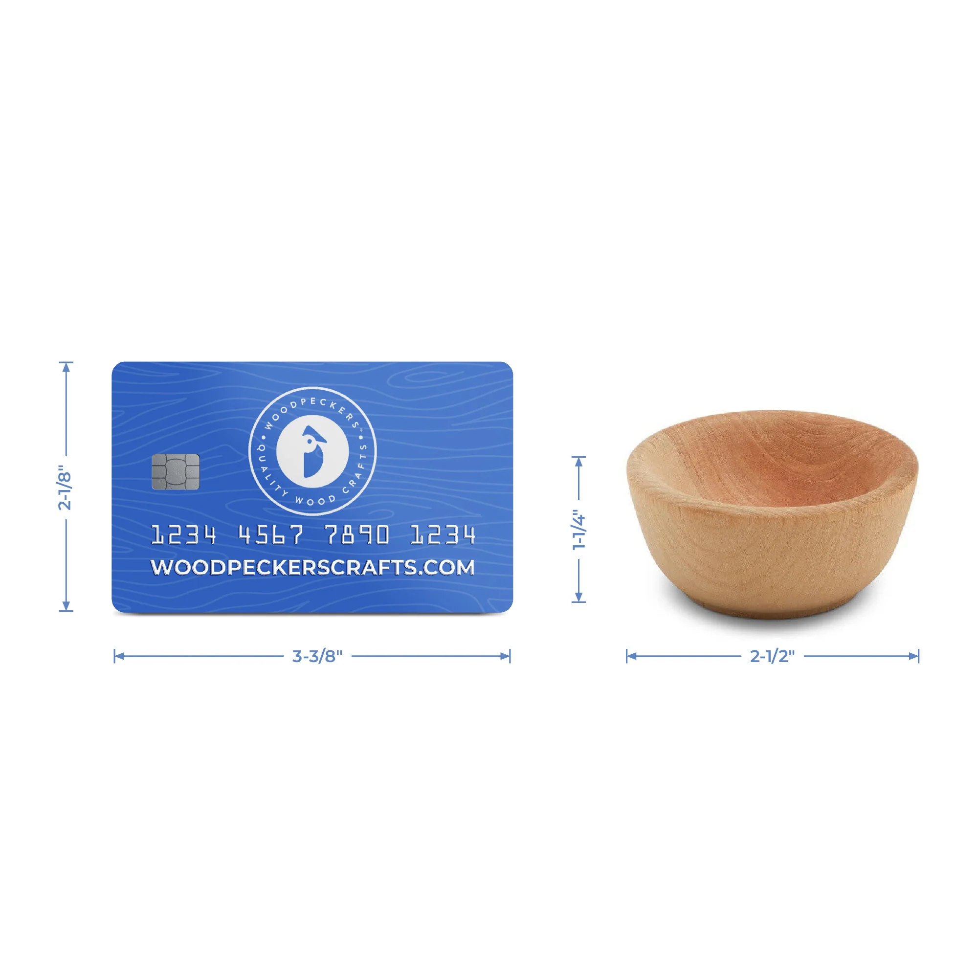 2-½” Mini Wooden Bowls - Image 4
