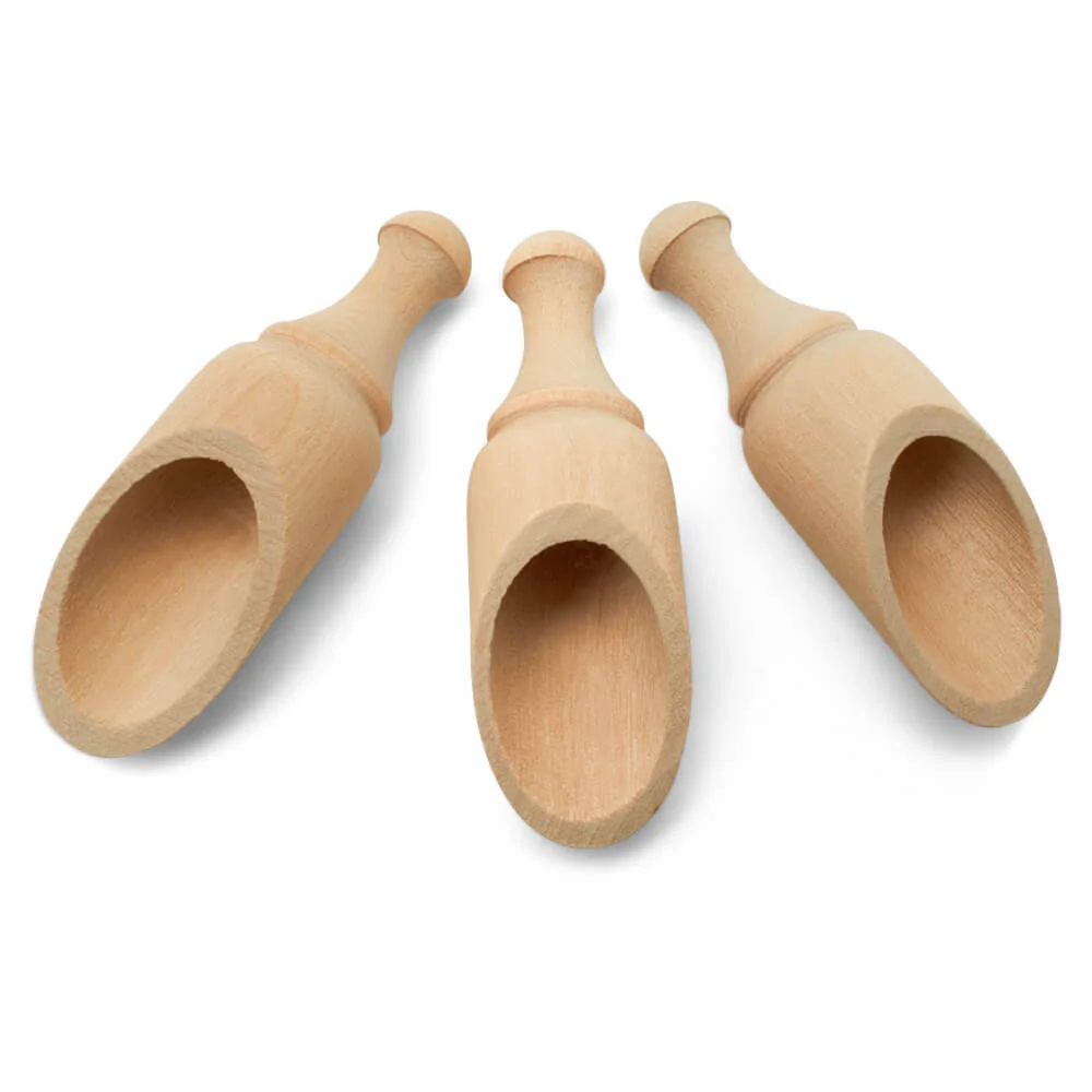 3-3/4" Wood Scooper - Image 3