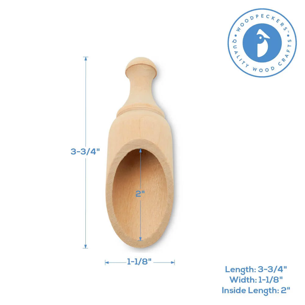 3-3/4" Wood Scooper - Image 5