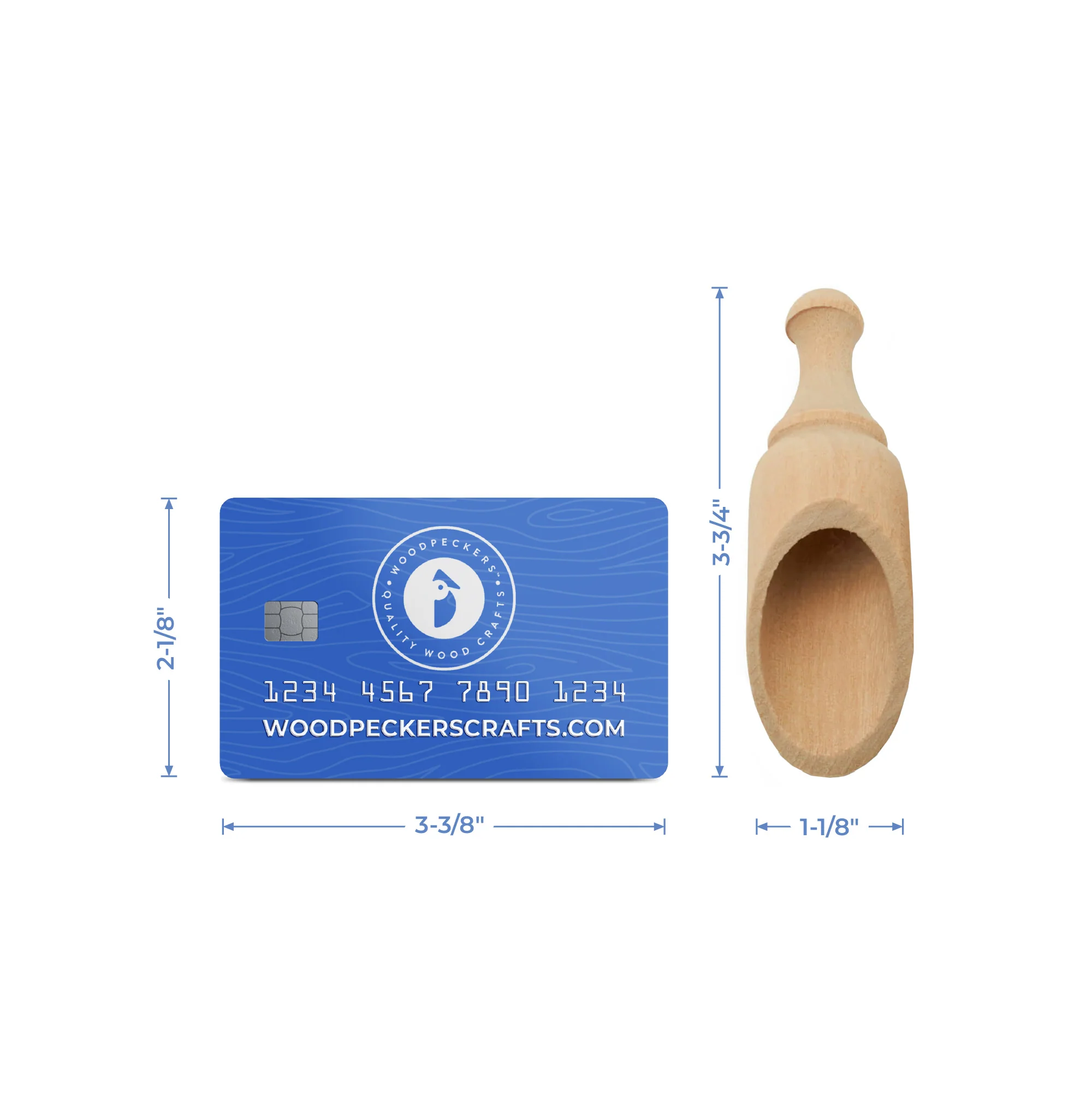 3-3/4" Wood Scooper - Image 6