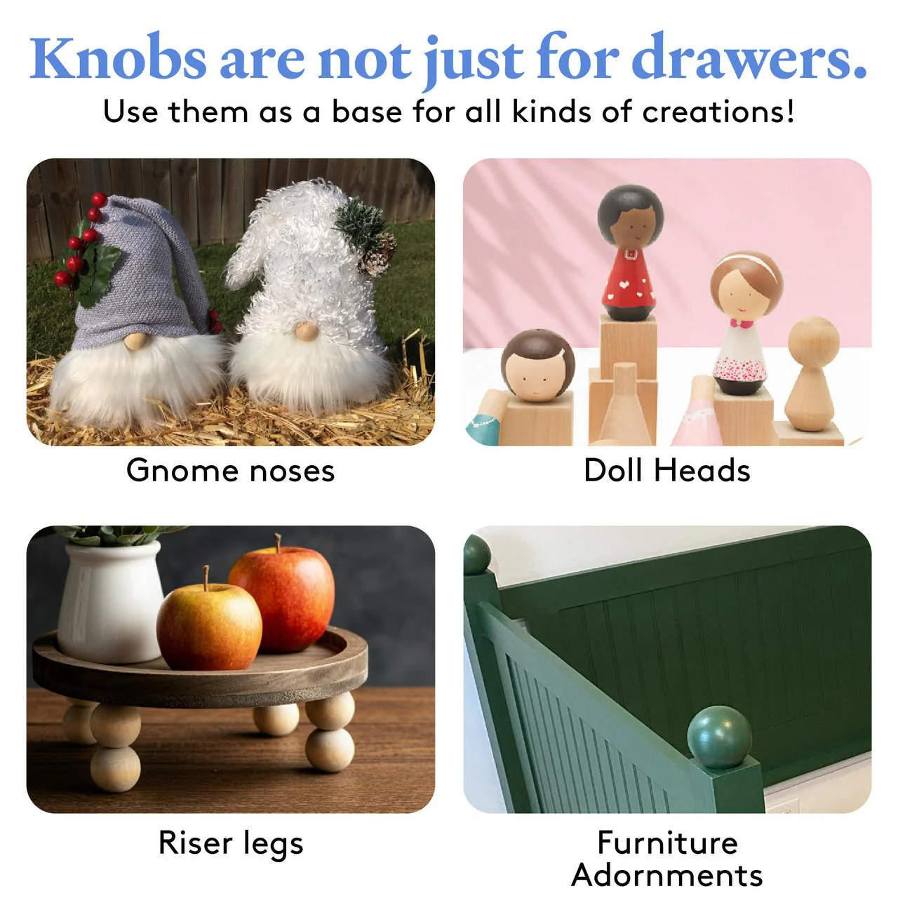 3/4"  Wooden Ball Knob - Image 5