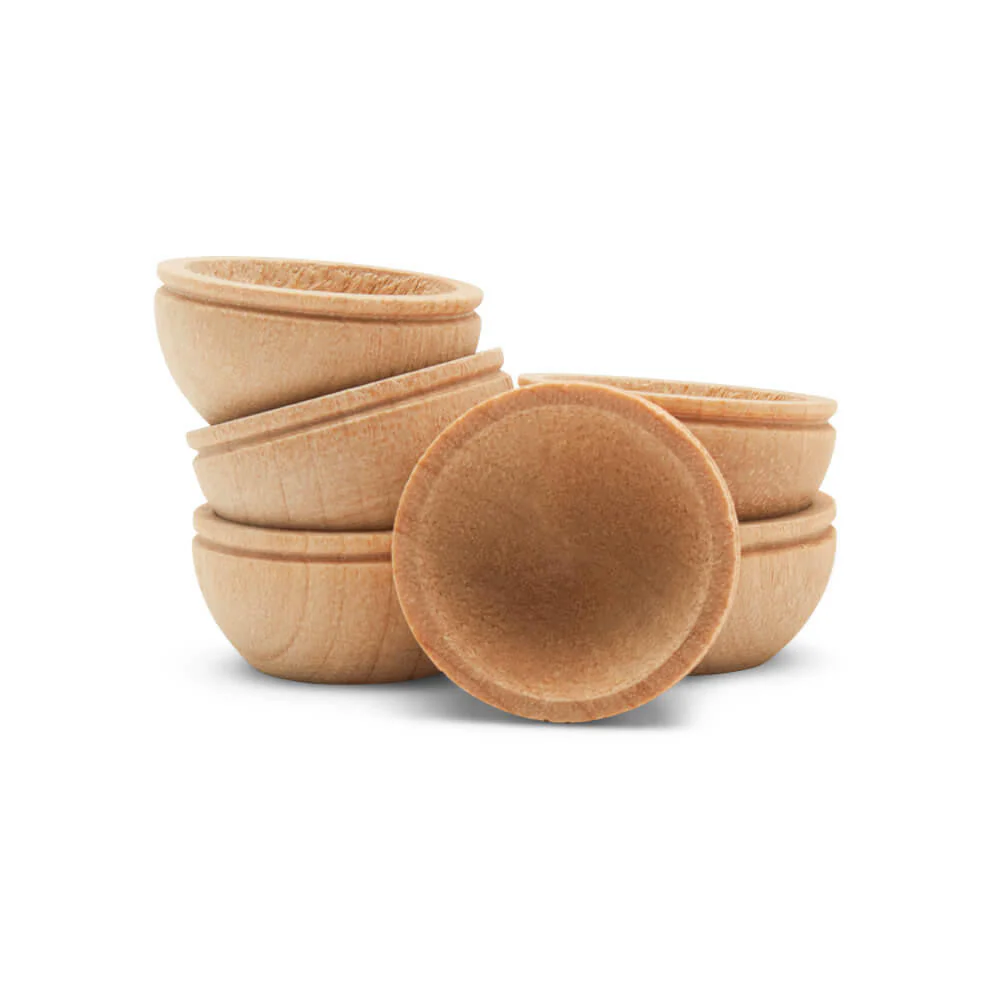 3/4" Wooden Miniature Bowl - Image 3