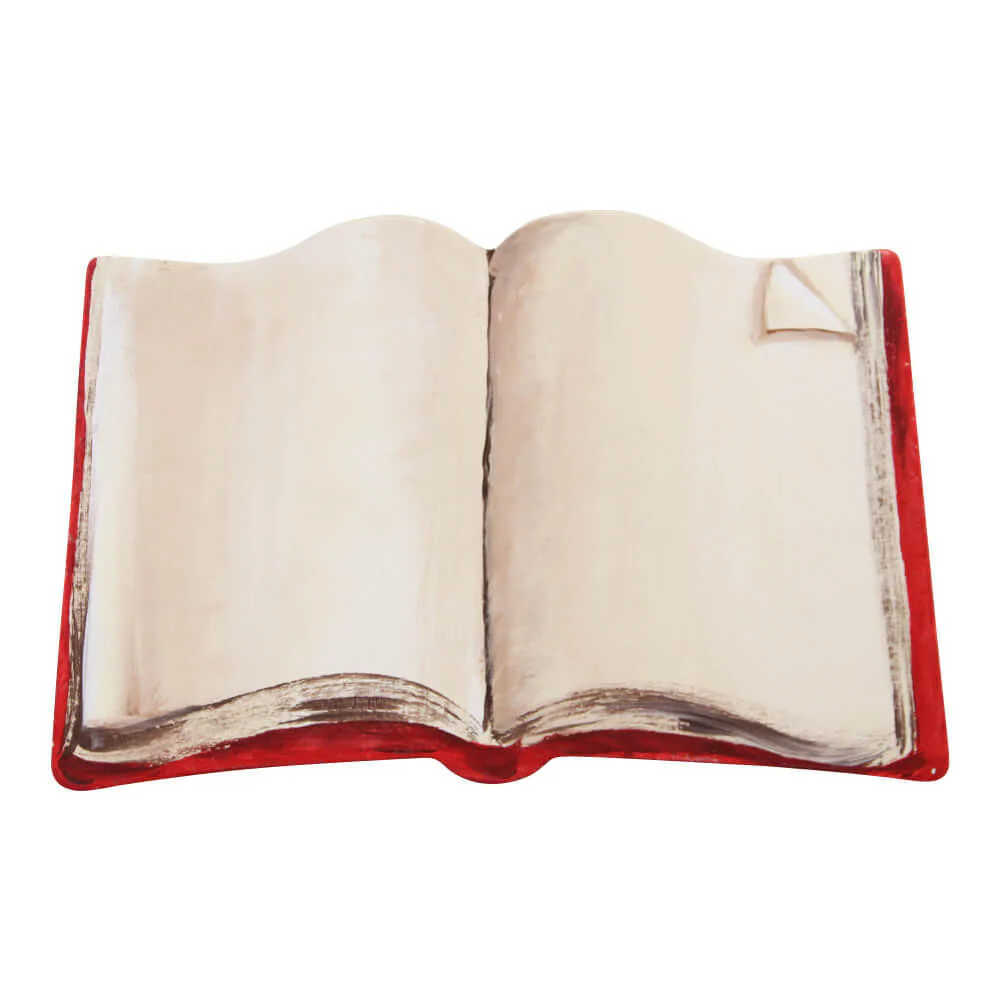 6-1/2" Open Book Wood Cutout - Image 3