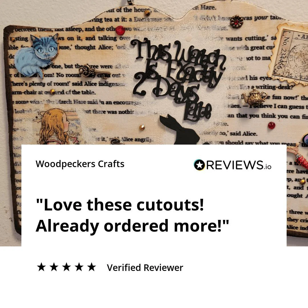 6-1/2" Open Book Wood Cutout - Image 5