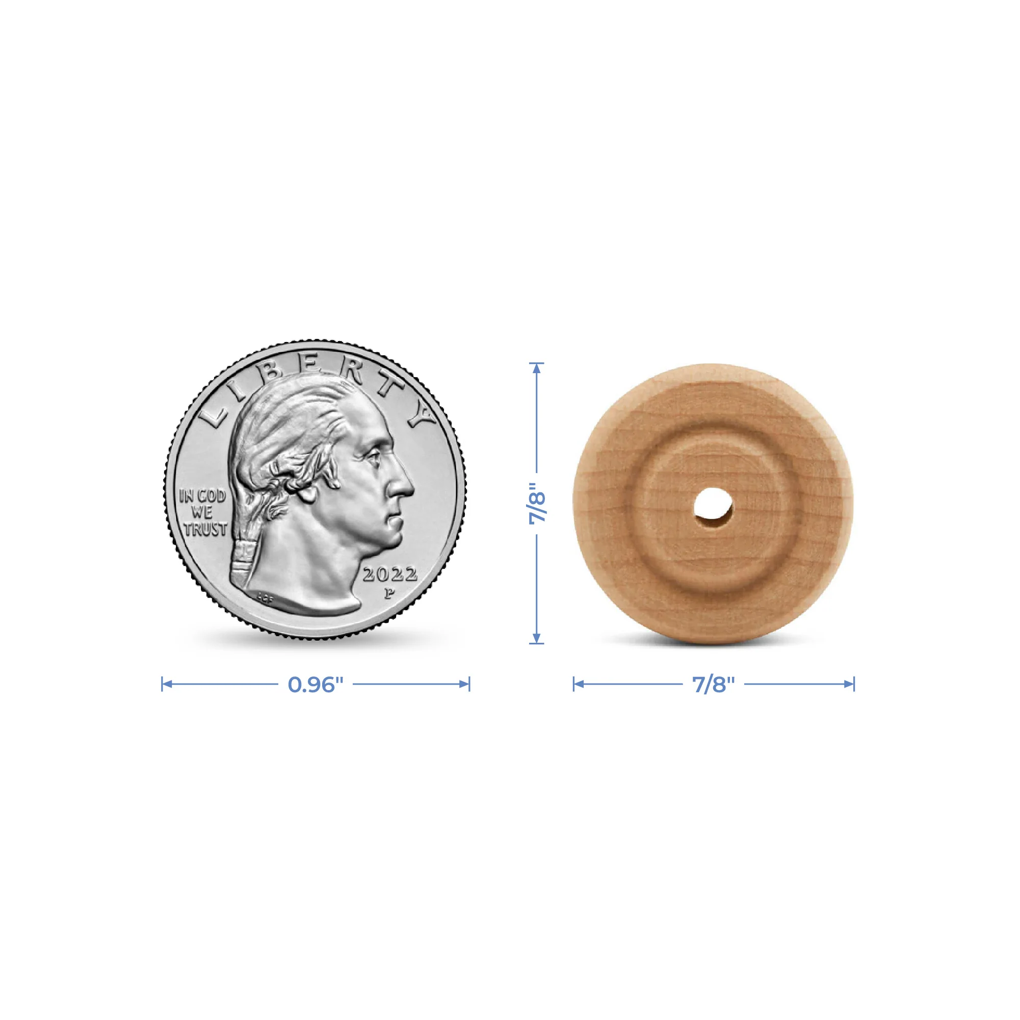 7/8" Classic Wheel, 1/8" hole - Image 5