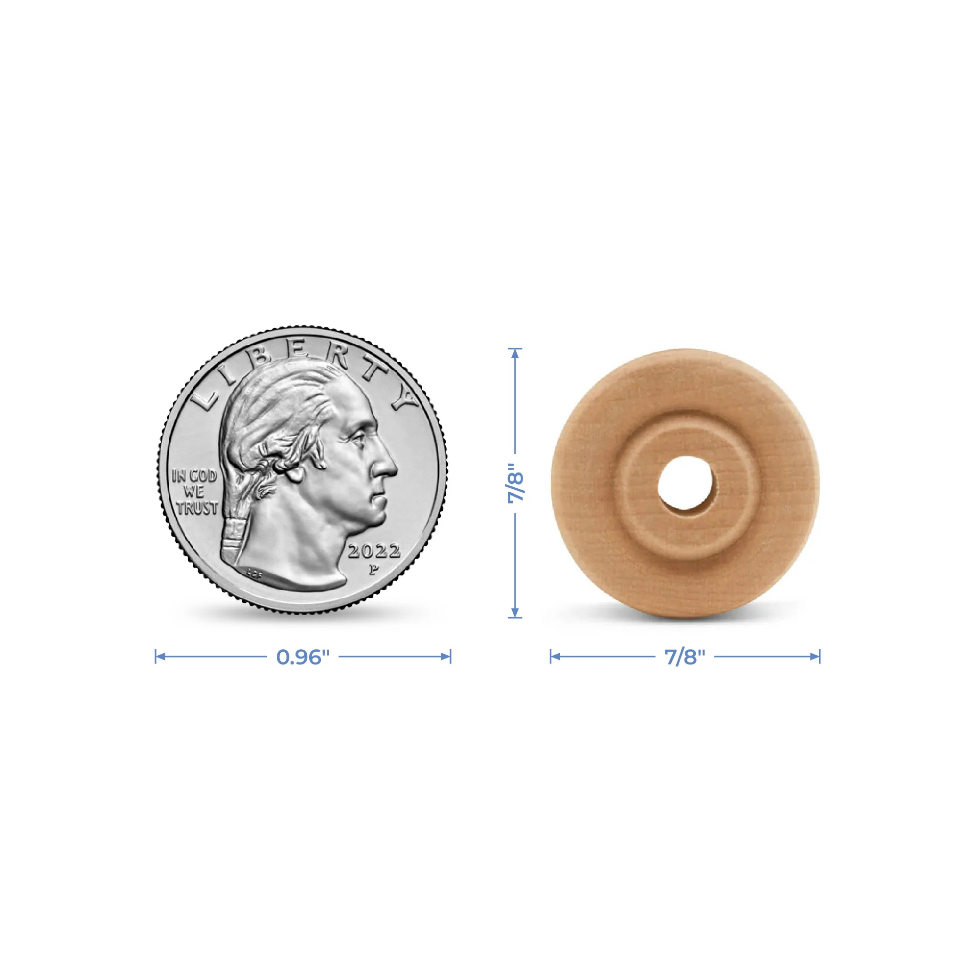 7/8" Classic Wheel, 3/16" hole - Image 5