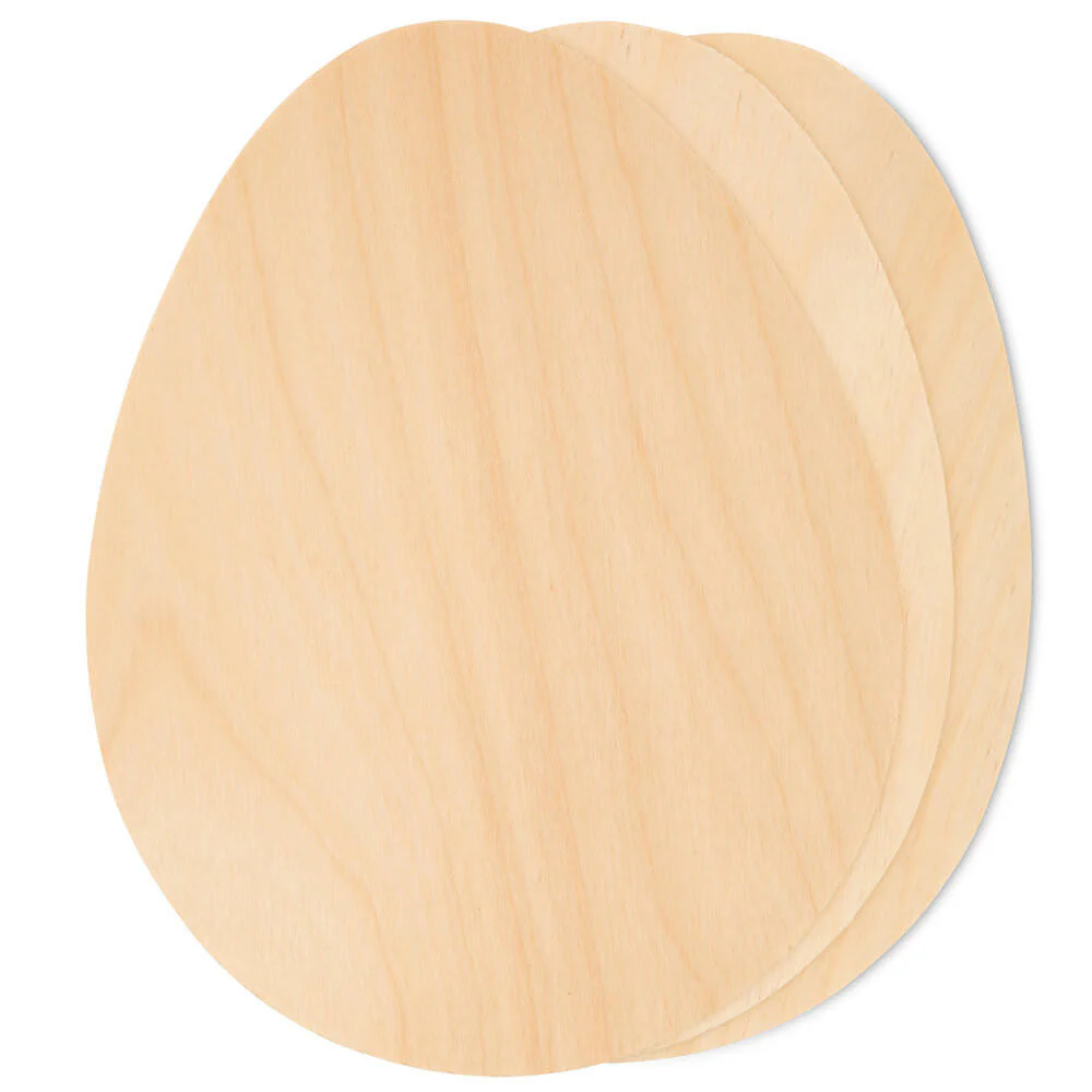 7" Easter Egg Wooden Cutout, 7" X 5-1/2" X 1/8 - Image 3