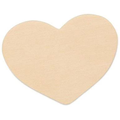 7" Wooden Heart Cutout - Image 3