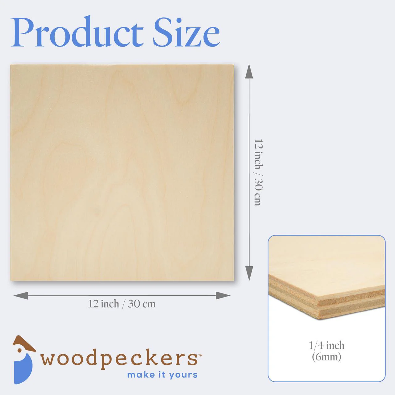 1/4" x 12" x 12" Baltic Birch B/BB Sheets - Image 3