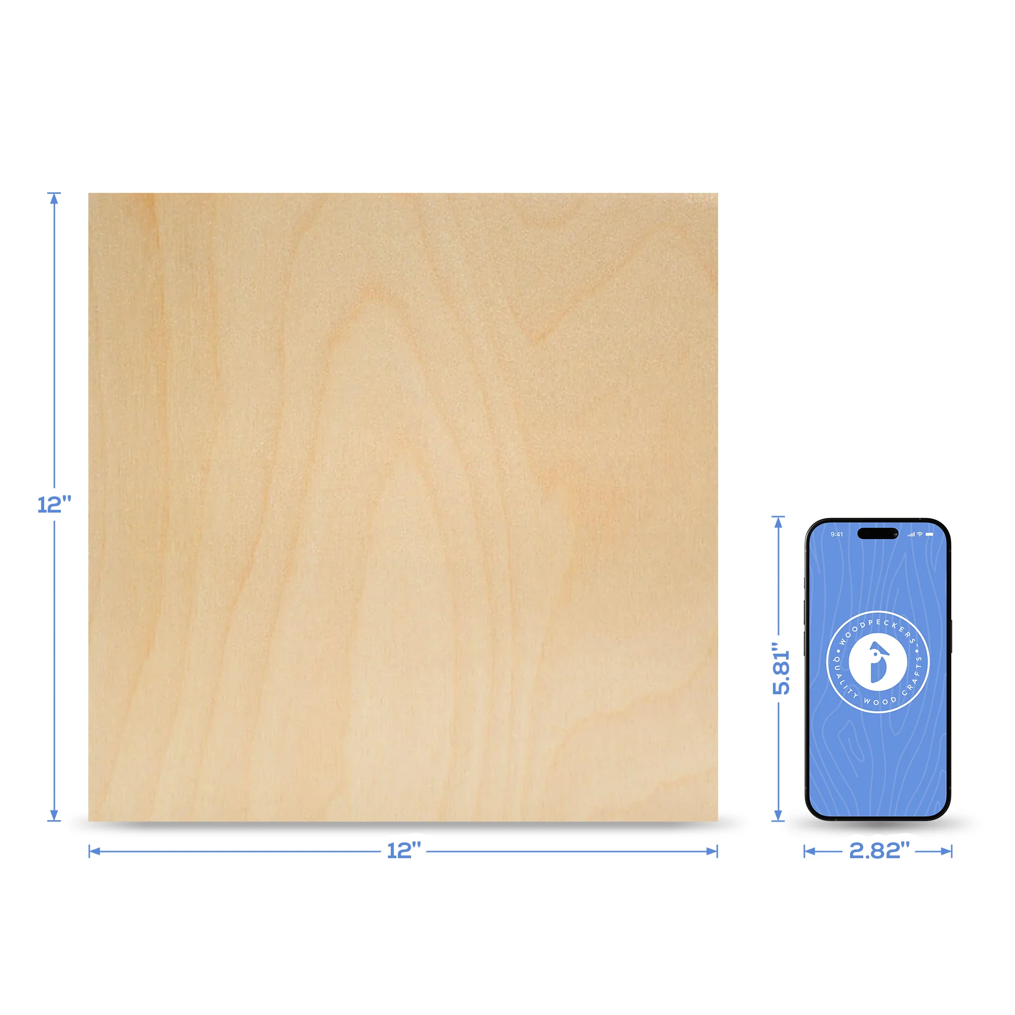 1/4" x 12" x 12" Baltic Birch B/BB Sheets - Image 4