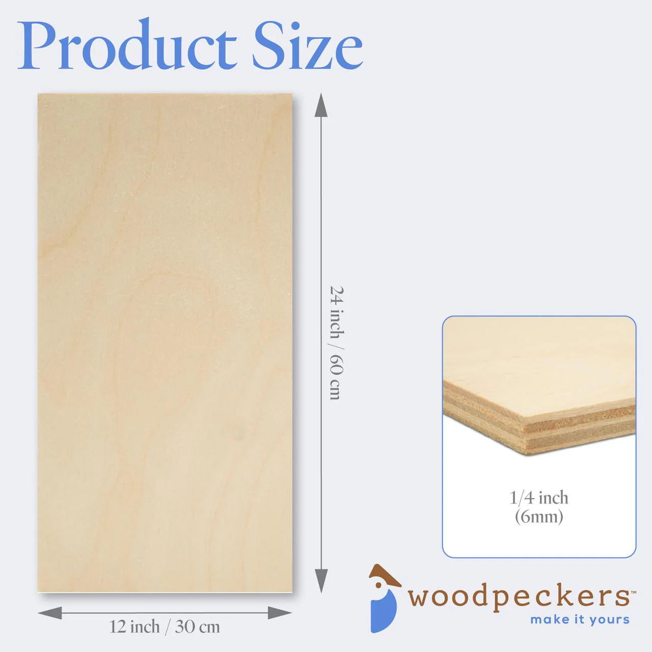 1/4" x 12" x 24" Baltic Birch B/BB Plywood - Image 3