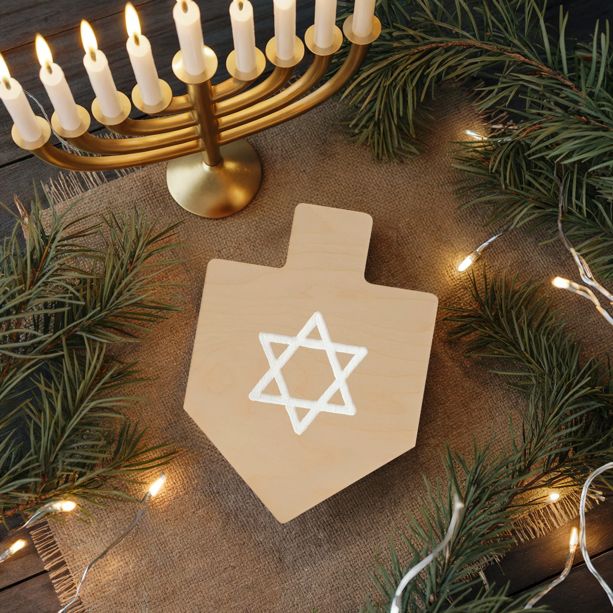 Laser Dreidel Cutout 12" - Image 3