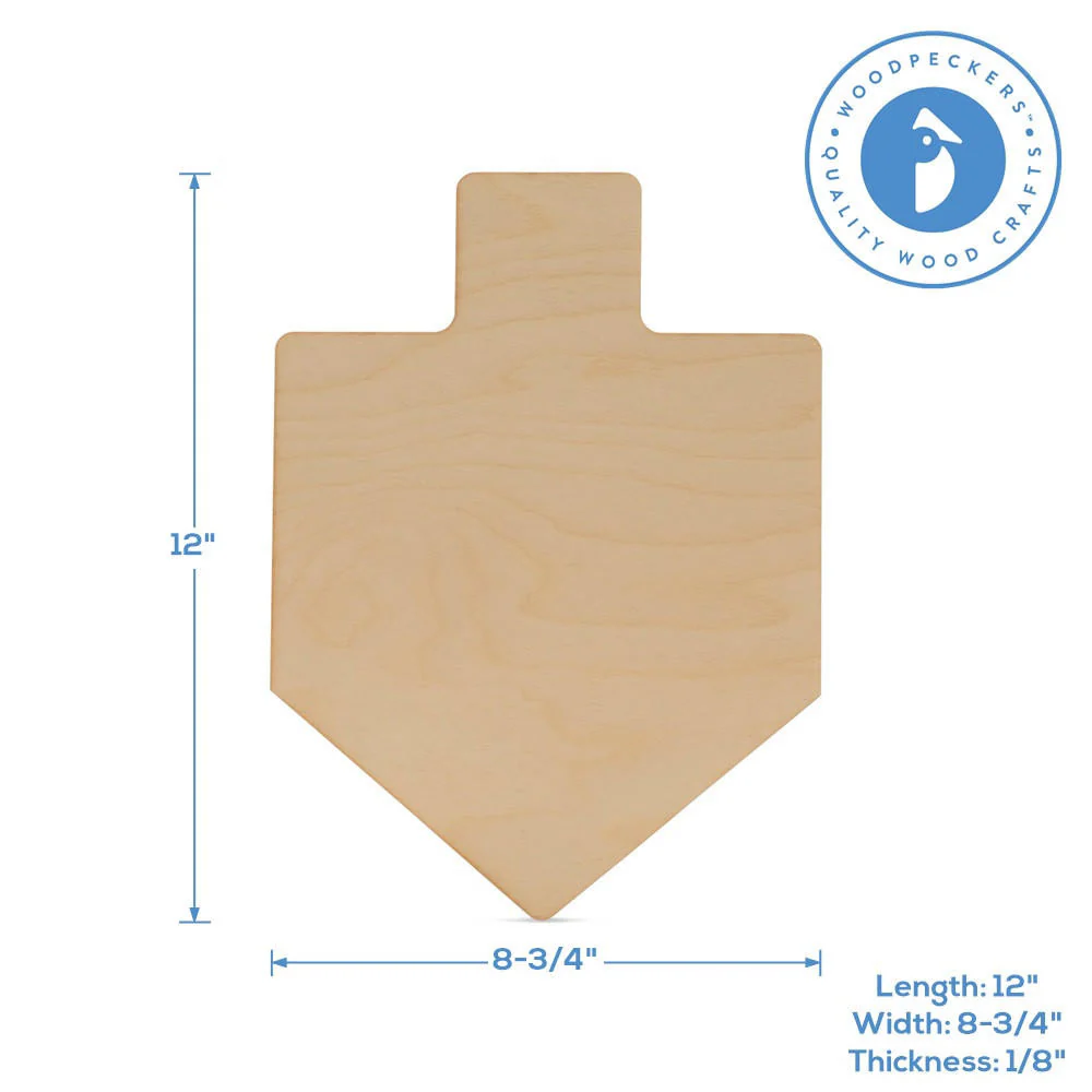 Laser Dreidel Cutout 12" - Image 5