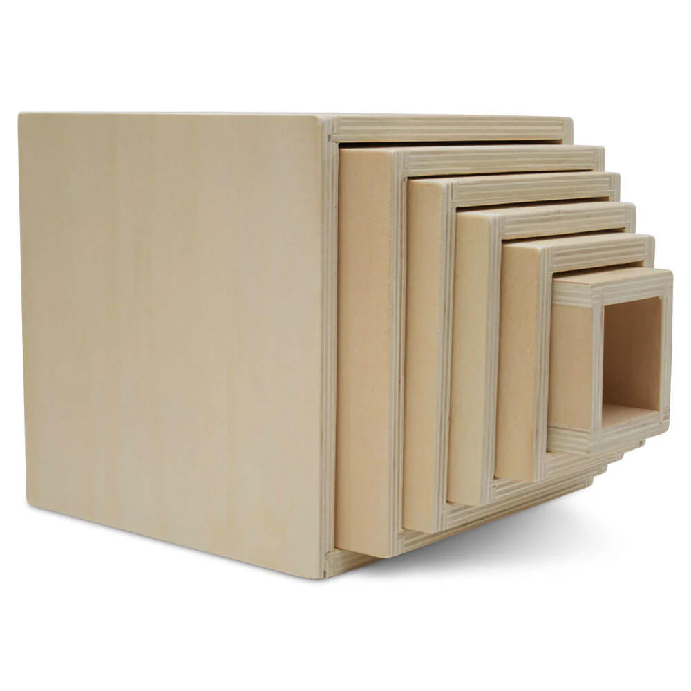 Nested Stacking Boxes, Set of 6 - Image 4