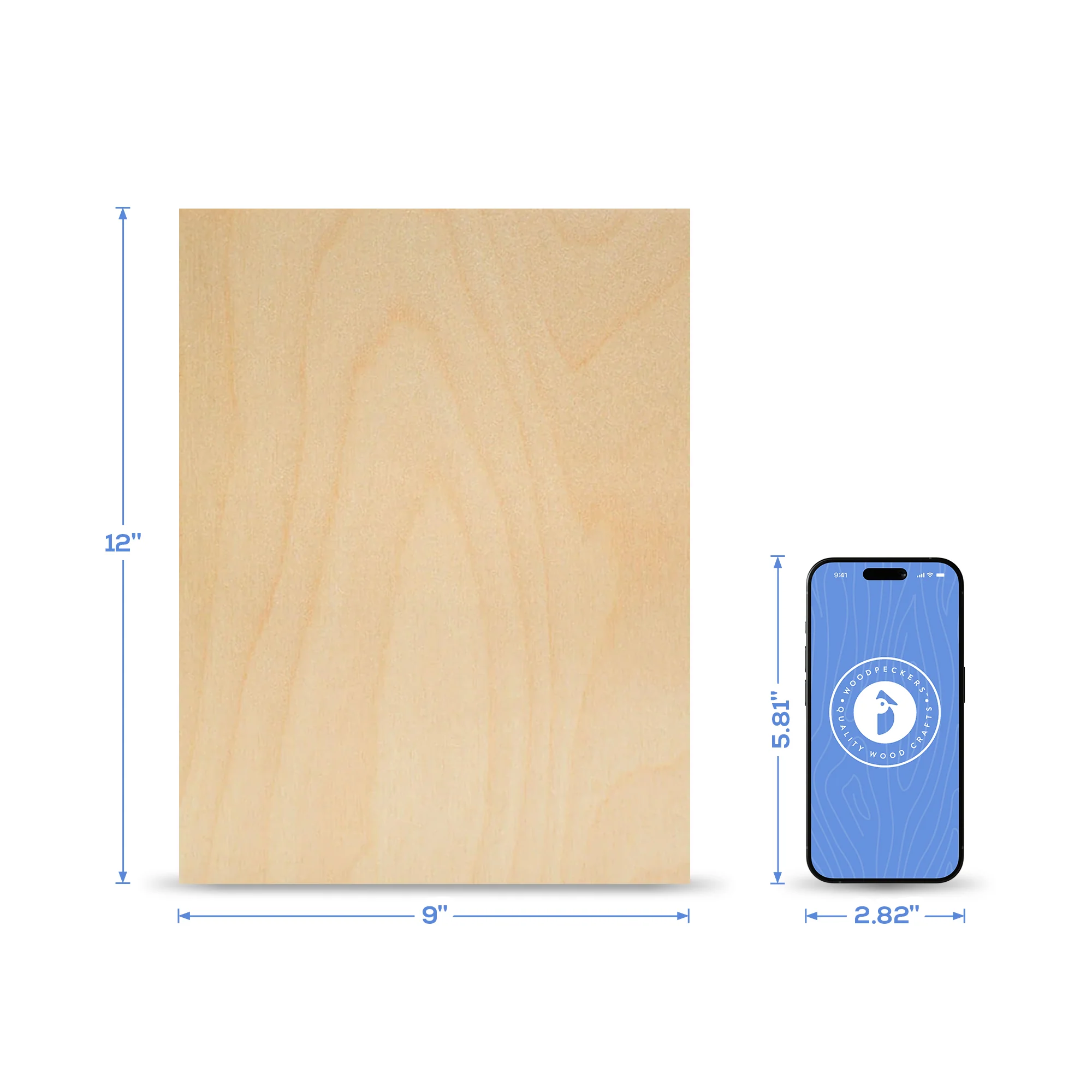 Rectangle Cutout, 9" x 12", 1/8" Thick - Image 4