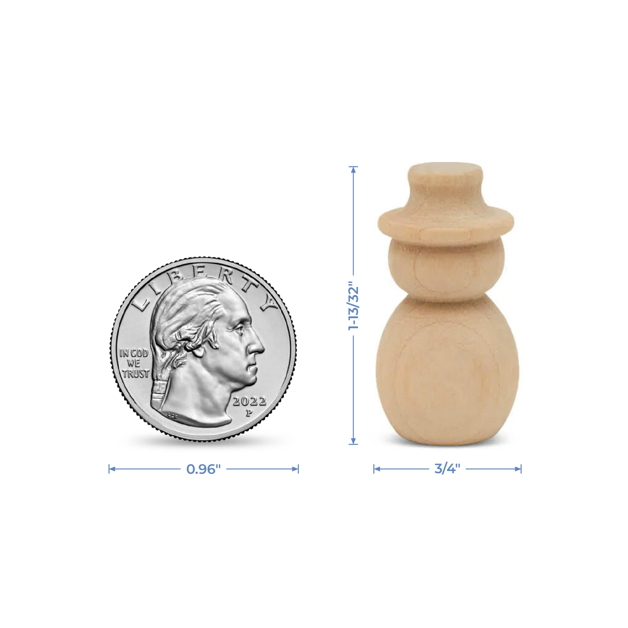 Snowman Mini, 1-13/32" - Image 6