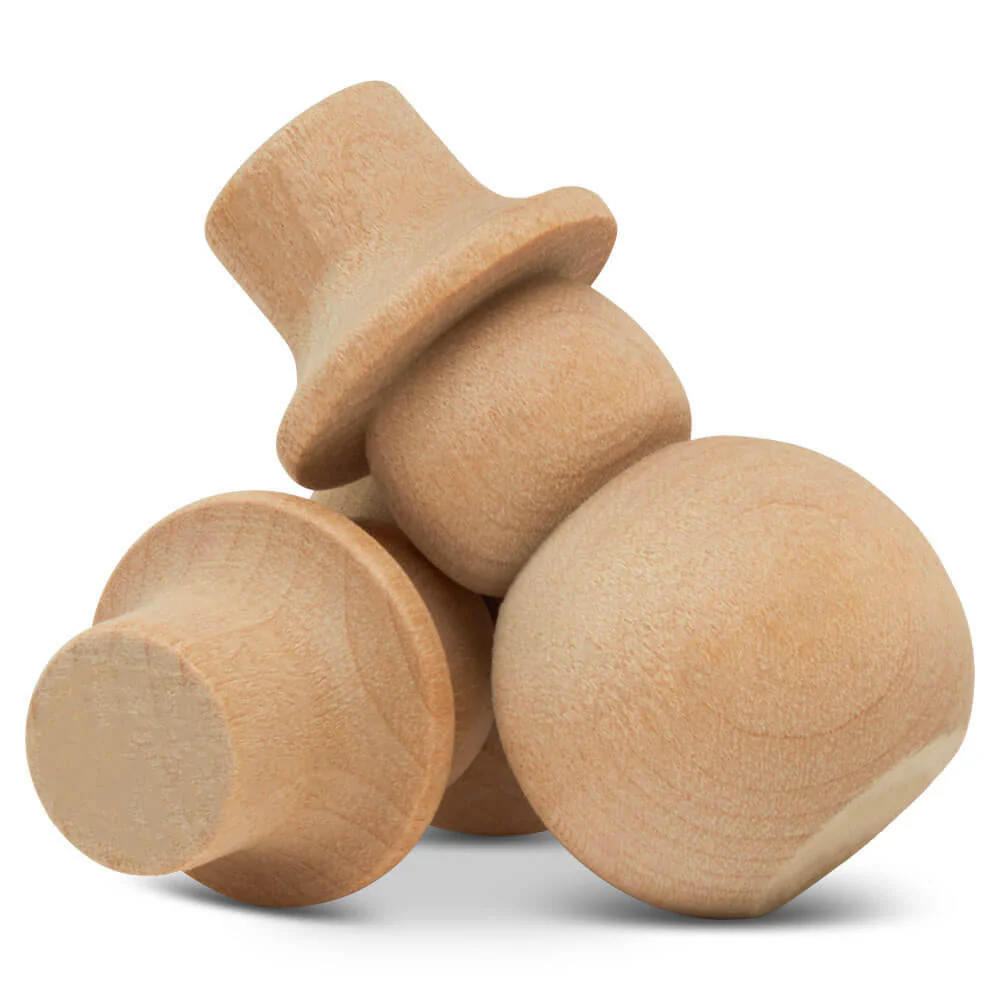 Snowman Small, 2-1/8",  with Flat Hat - Image 3