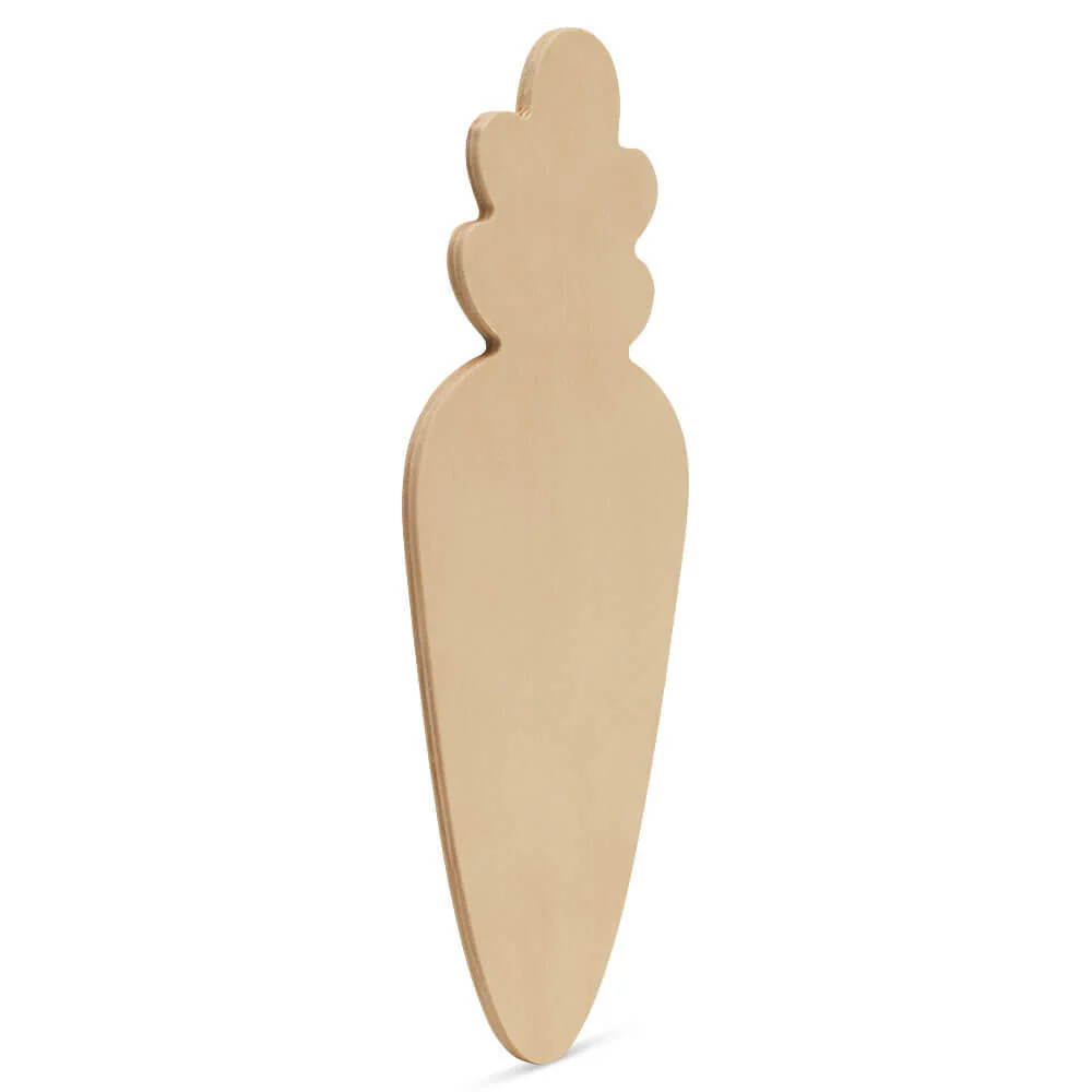 Wood Carrot Cutout, Large,  12" x 5" - Image 3