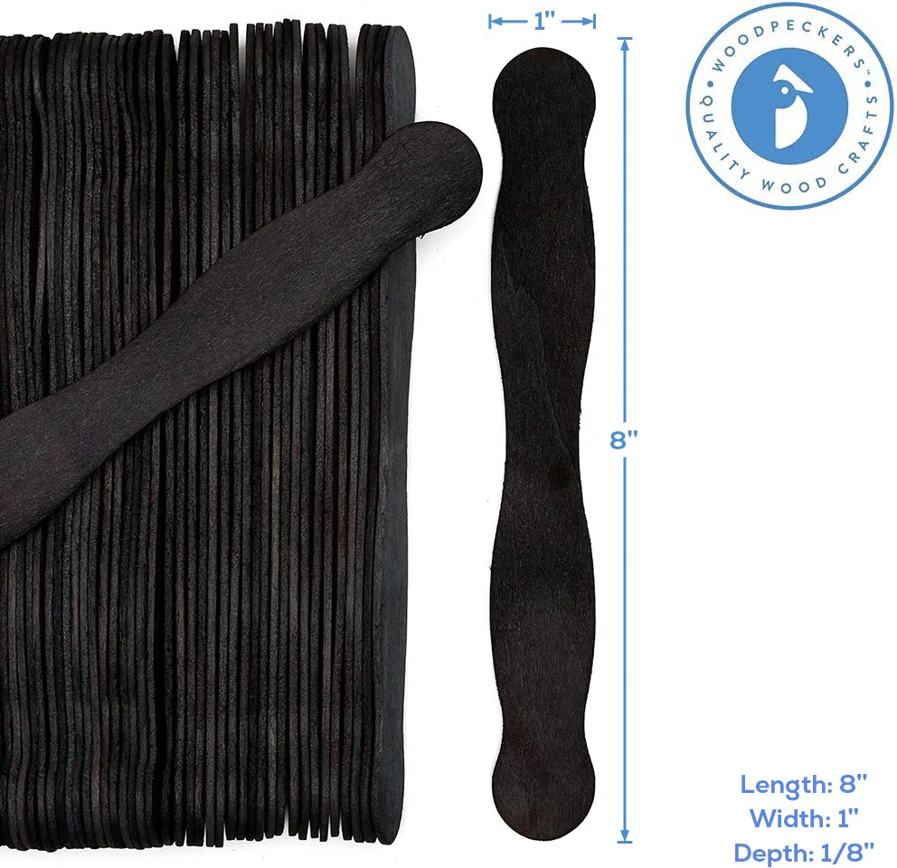 Wood Fan Sticks in Charcoal Black - Image 4