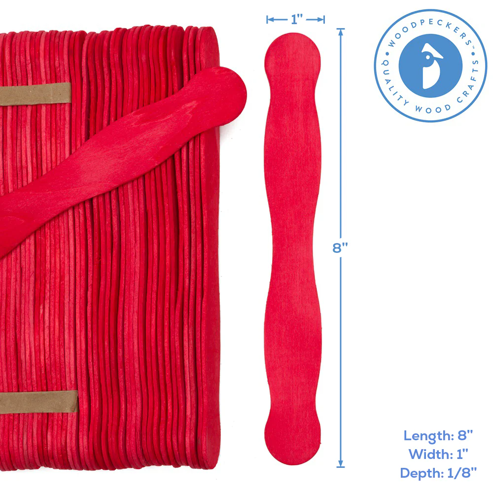 Wooden Fan Handles in Cherry Red - Image 4